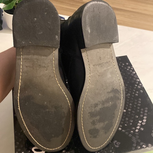 Sam Edelman Nina Black Leather Lace Up Boots - Picture 8 of 10